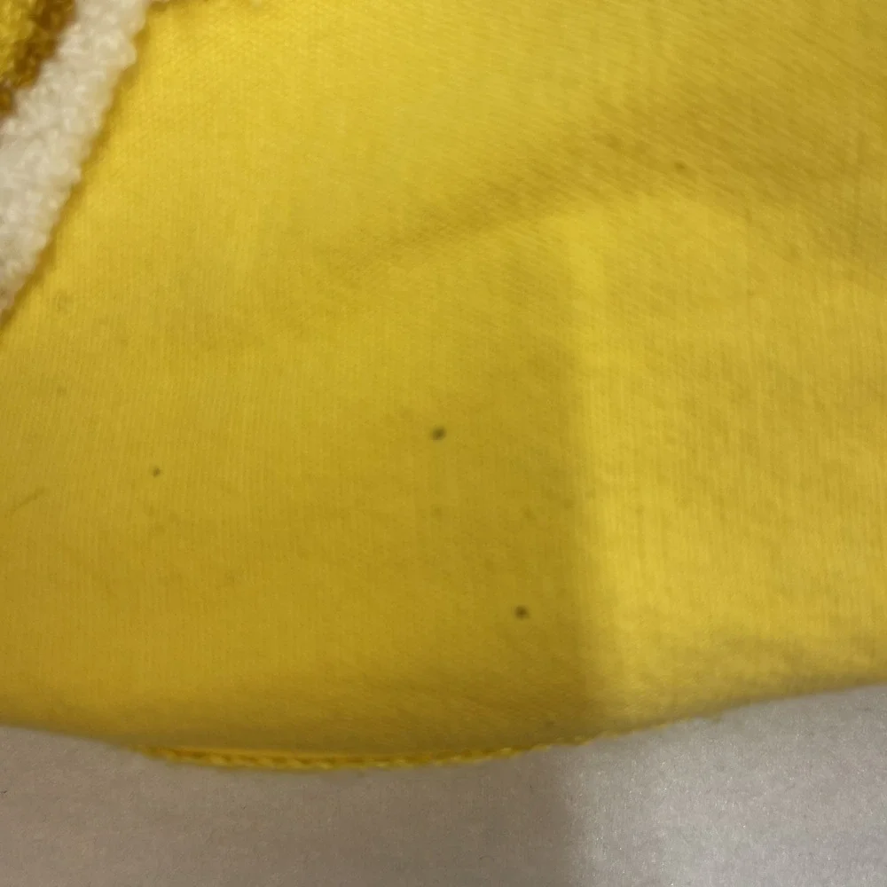 VTG 70s Pillow Cover Boho Latch Hook Rug Vase Yellow MCM‎ Shag 16